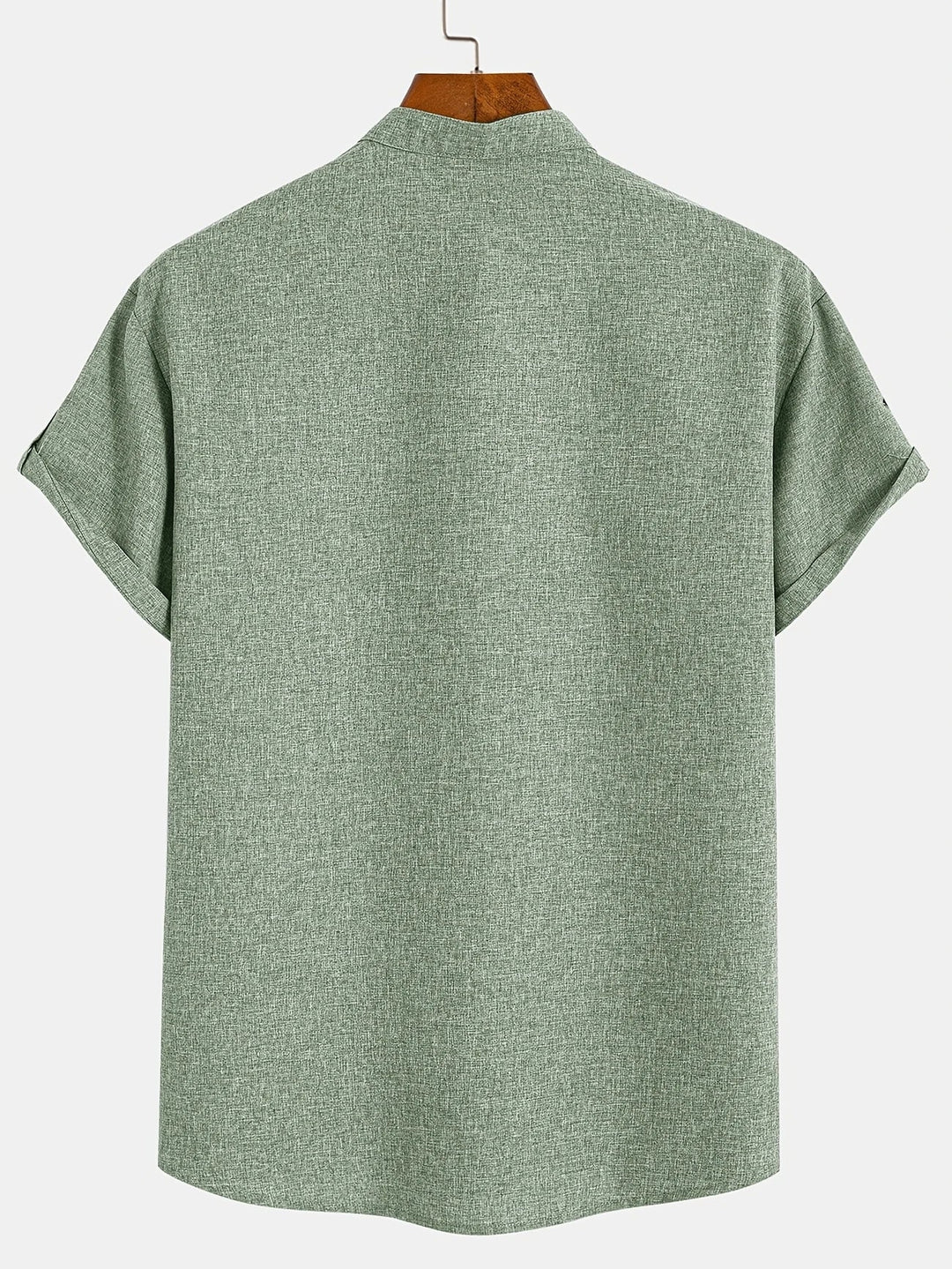Leblanc™ | Chemise élégante à manches courtes et col montant