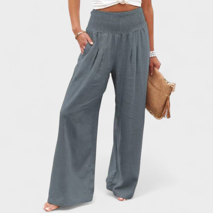 Susana | Pantalons Amples en Coton et Lin