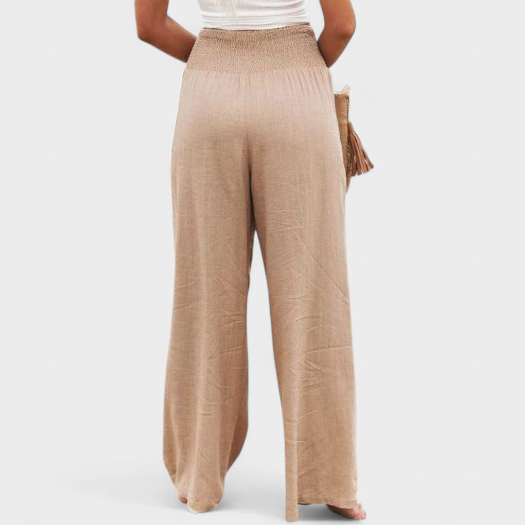 Susana | Pantalons Amples en Coton et Lin