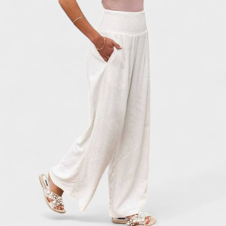 Susana | Pantalons Amples en Coton et Lin