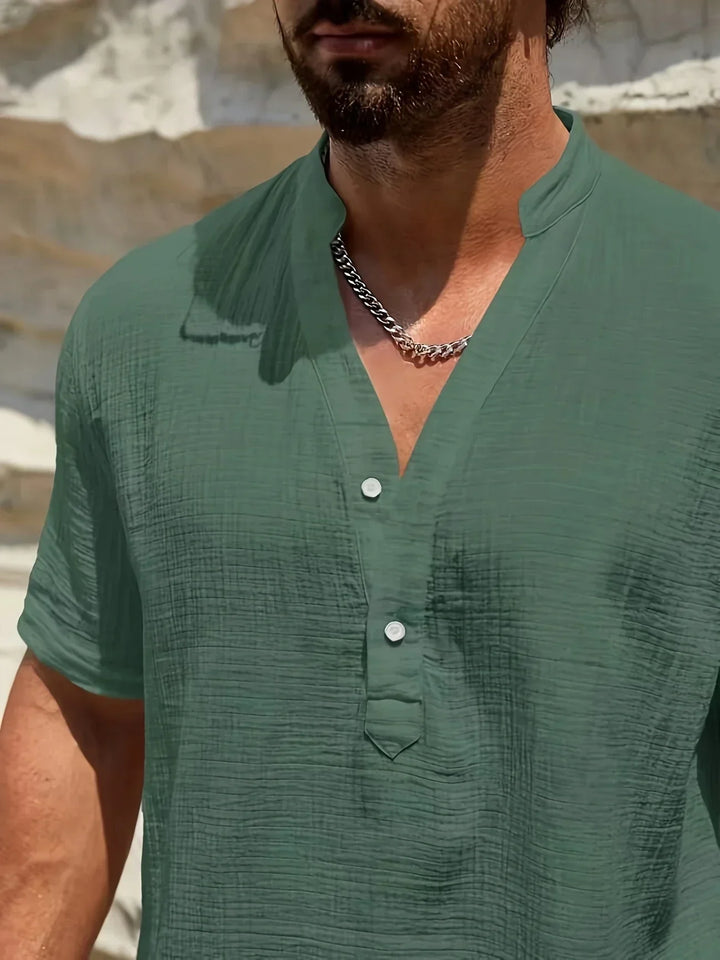 Leblanc™ | Chemise d’été élégante à col montant