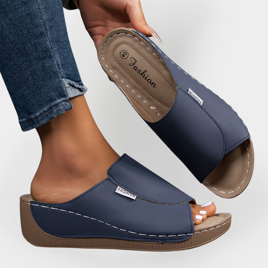 Mode Lumiére™ Sandales en Cuir Orthopédiques