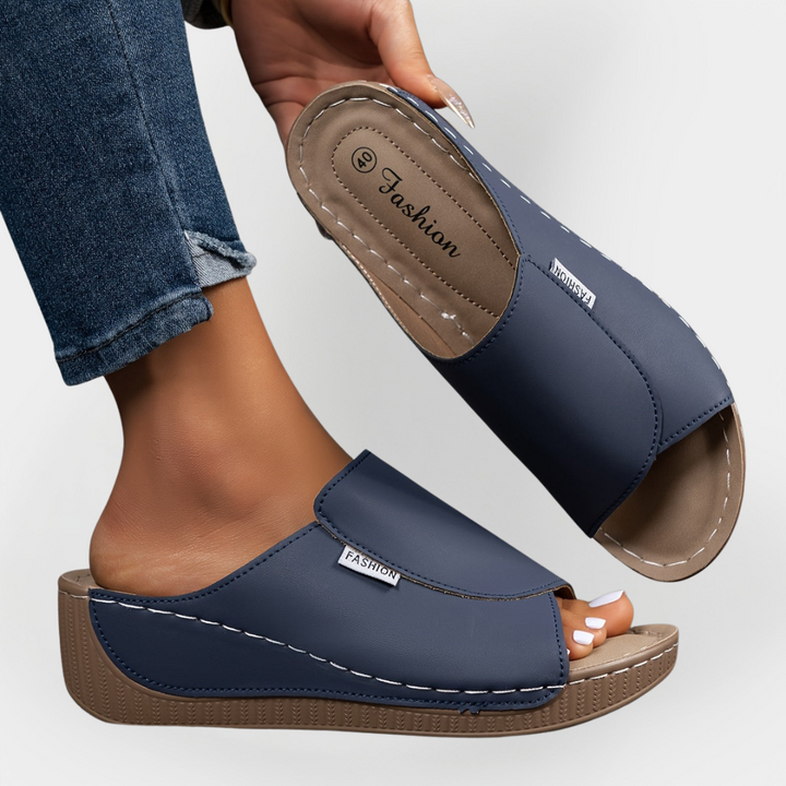 Mode Lumiére™ Sandales en Cuir Orthopédiques