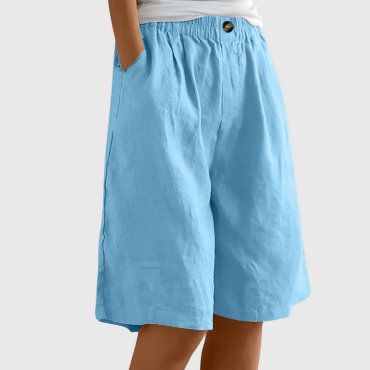 Mode Lumiére™| Shorts Amples Taille Élastique Marie