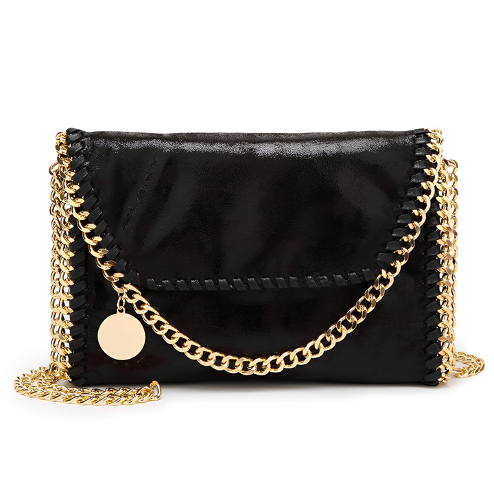 Charlotte - Élégant sac à bandoulière en cuir avec chaîne pour femmes
