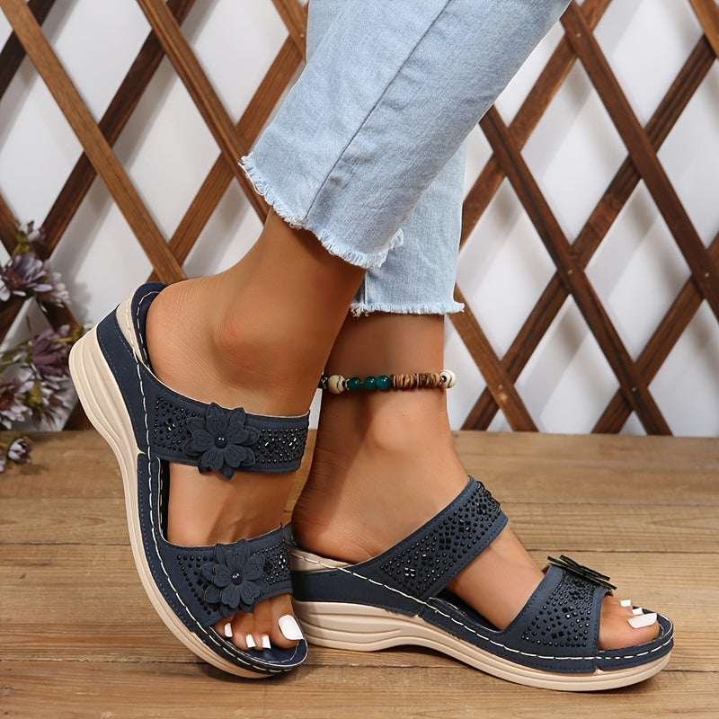 Mode Lumiére™| Sandales Confort Compensées Rosalie