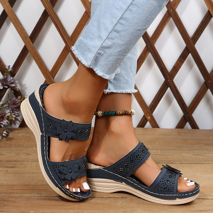 Mode Lumiére™| Sandales Confort Compensées Rosalie
