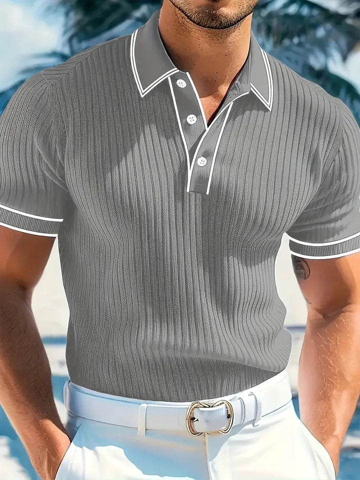 Mode Lumiére™| Polo élégant à manches courtes