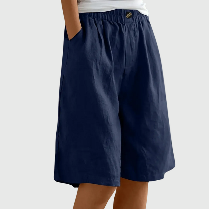 Mode Lumiére™| Shorts Amples Taille Élastique Marie