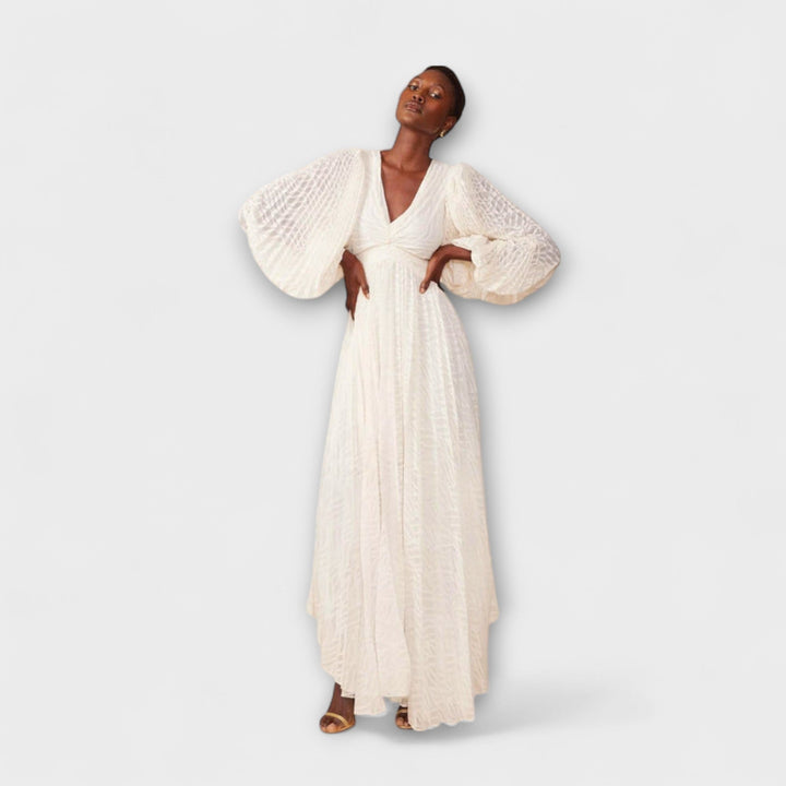Elsa - Robes Maxi Crème d'Allegory