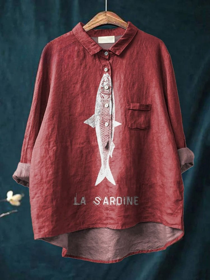 Mode Lumiére™| Chemise Élégante à Motif Adèle