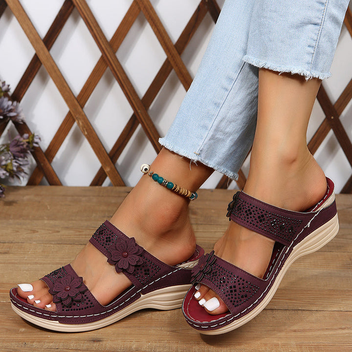 Mode Lumiére™| Sandales Confort Compensées Rosalie