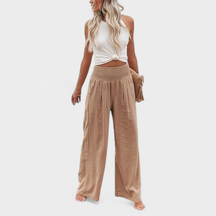 Susana | Pantalons Amples en Coton et Lin