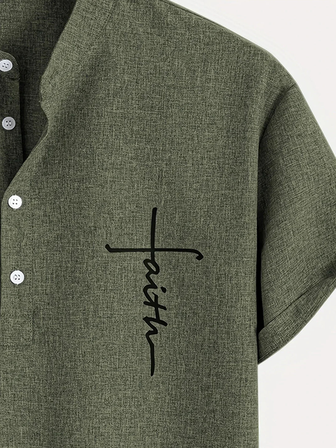 Leblanc™ | Chemise élégante à manches courtes et col montant