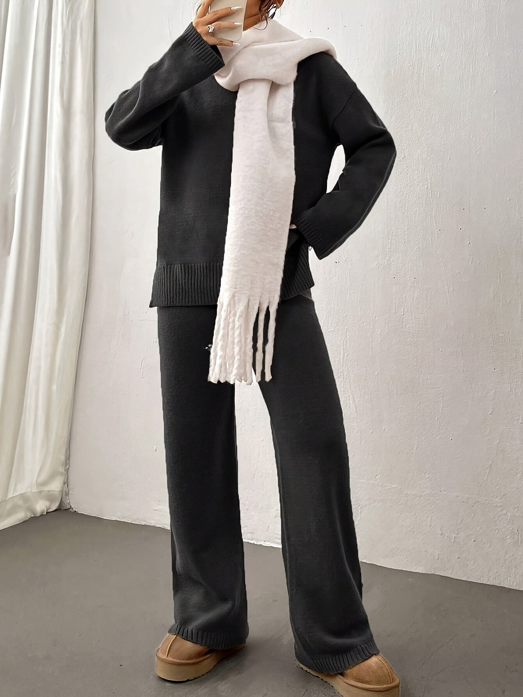 Velinor | Ensemble de Tricot Rayé