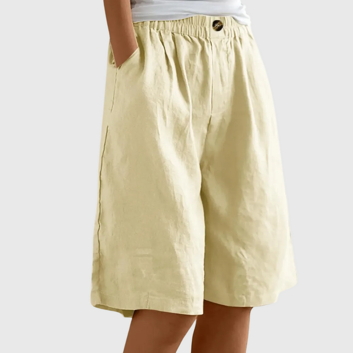 Mode Lumiére™| Shorts Amples Taille Élastique Marie