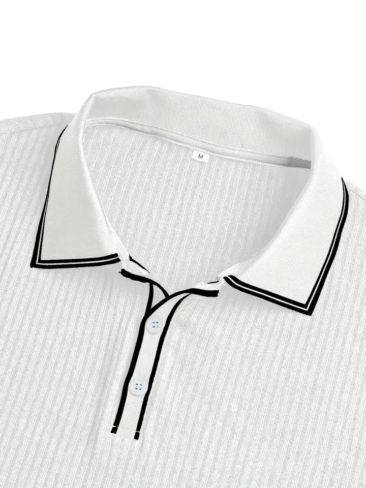 Mode Lumiére™| Polo élégant à manches courtes