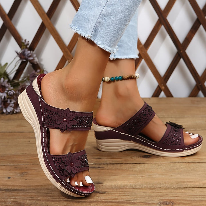 Mode Lumiére™| Sandales Confort Compensées Rosalie