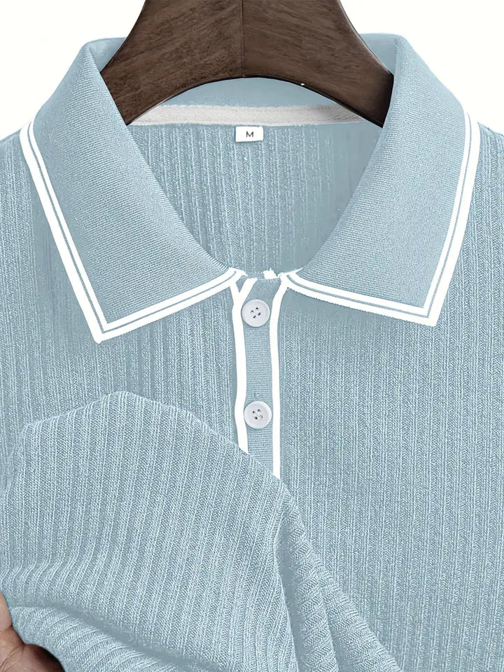 Mode Lumiére™| Polo élégant à manches courtes