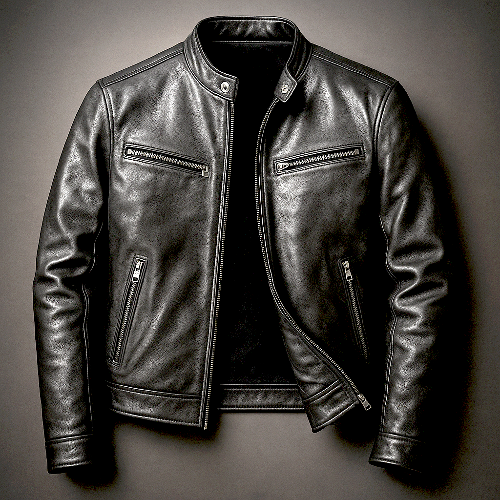 VESTE MOTARD CLASSIQUE POUR HOMME