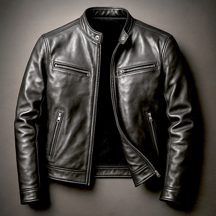 VESTE MOTARD CLASSIQUE POUR HOMME