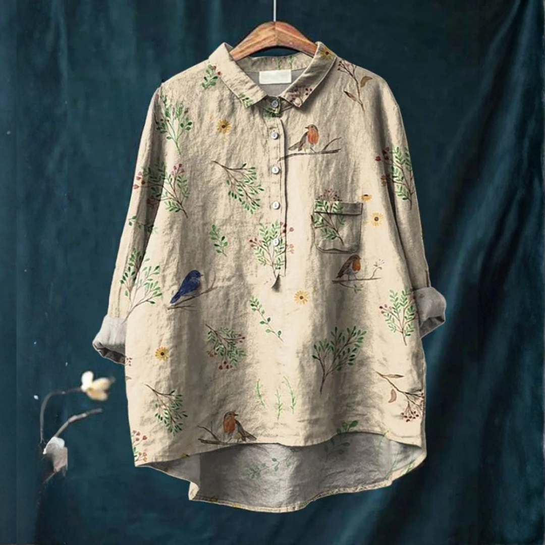 Mode Lumiére™| Chemise Élégante à Motif Noémie