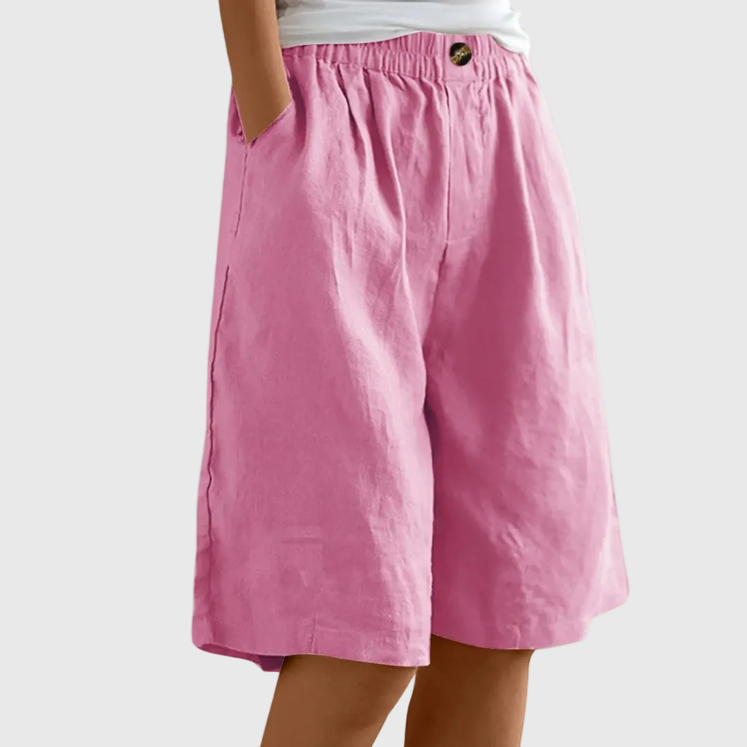 Mode Lumiére™| Shorts Amples Taille Élastique Marie