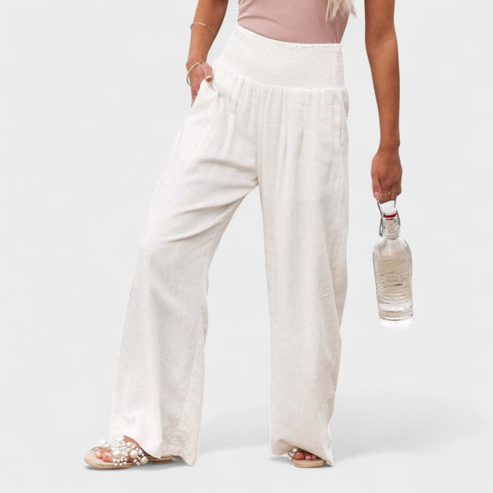 Susana | Pantalons Amples en Coton et Lin