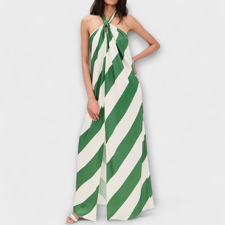 Marlowe - Robe maxi à rayures et dos nu