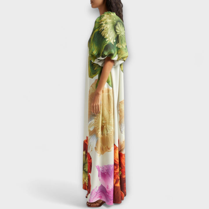Melodija - Robes maxi asymétriques à fleurs