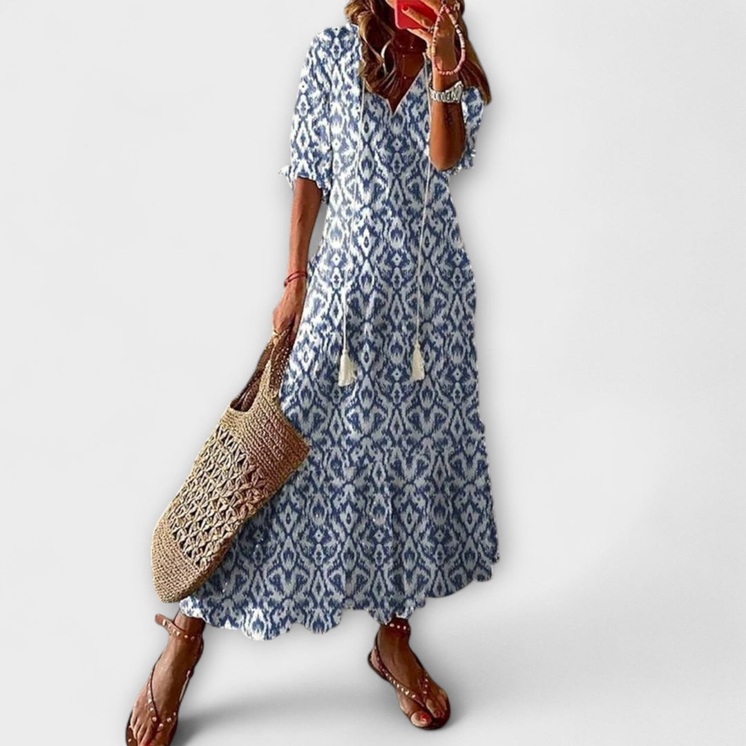 Anna – Robe d'été boho pour femmes avec une silhouette décontractée