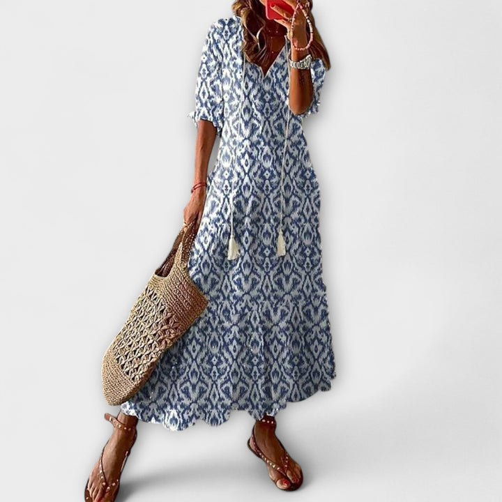 Anna – Robe d'été boho pour femmes avec une silhouette décontractée