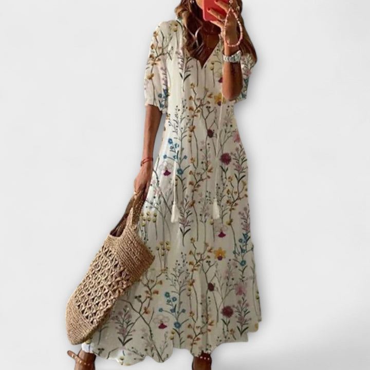 Anna – Robe d'été boho pour femmes avec une silhouette décontractée
