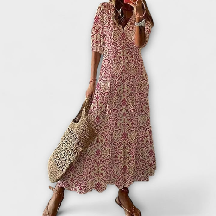 Anna – Robe d'été boho pour femmes avec une silhouette décontractée
