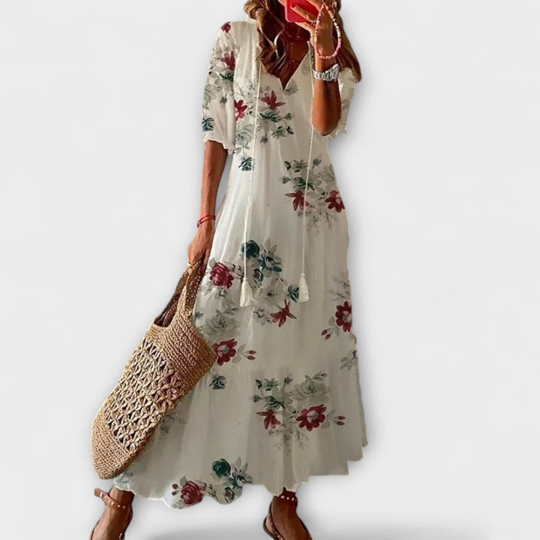 Anna – Robe d'été boho pour femmes avec une silhouette décontractée