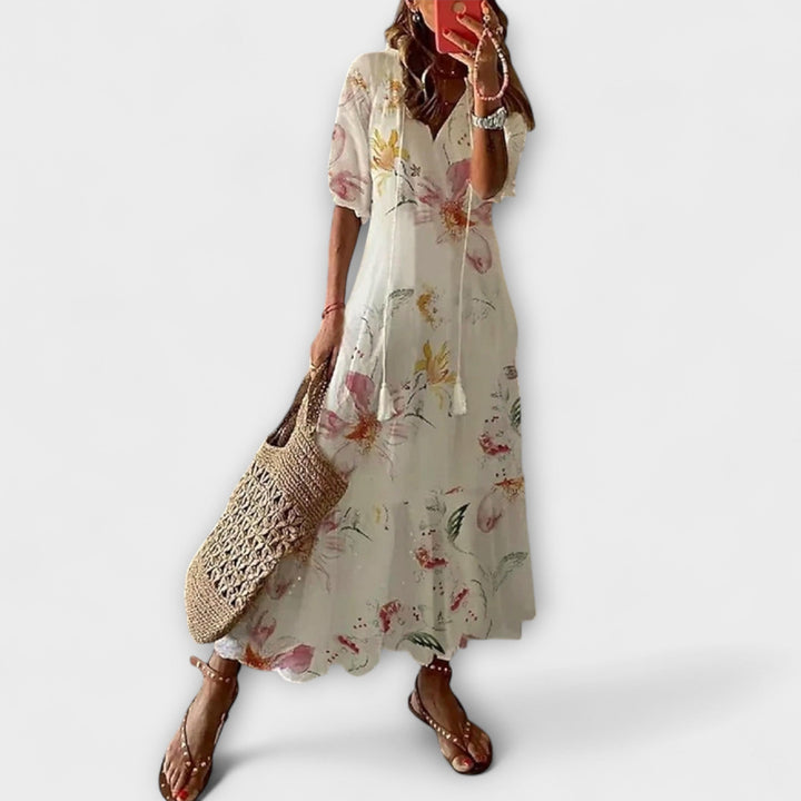 Anna – Robe d'été boho pour femmes avec une silhouette décontractée