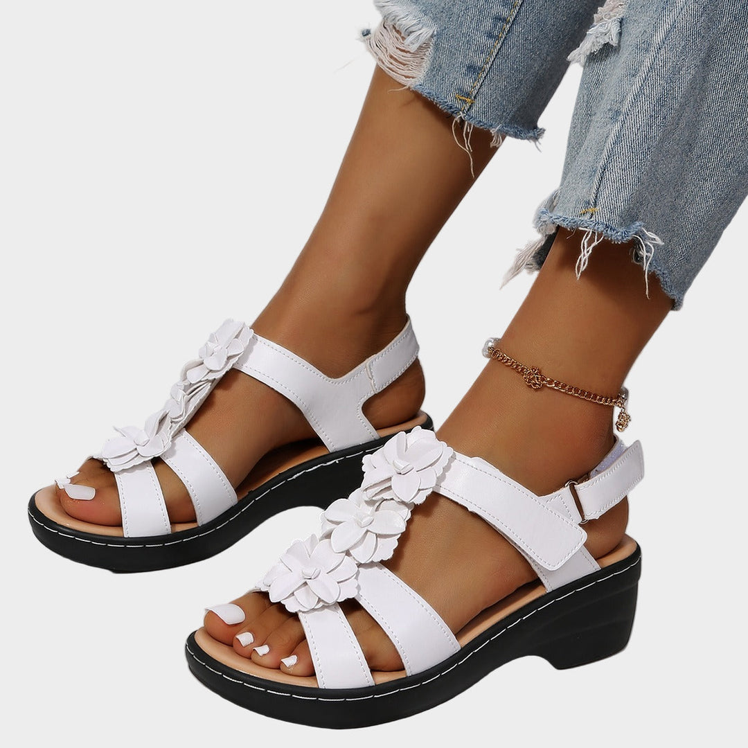 Mode Lumiére™ Sandales Bordo – orthopédiques