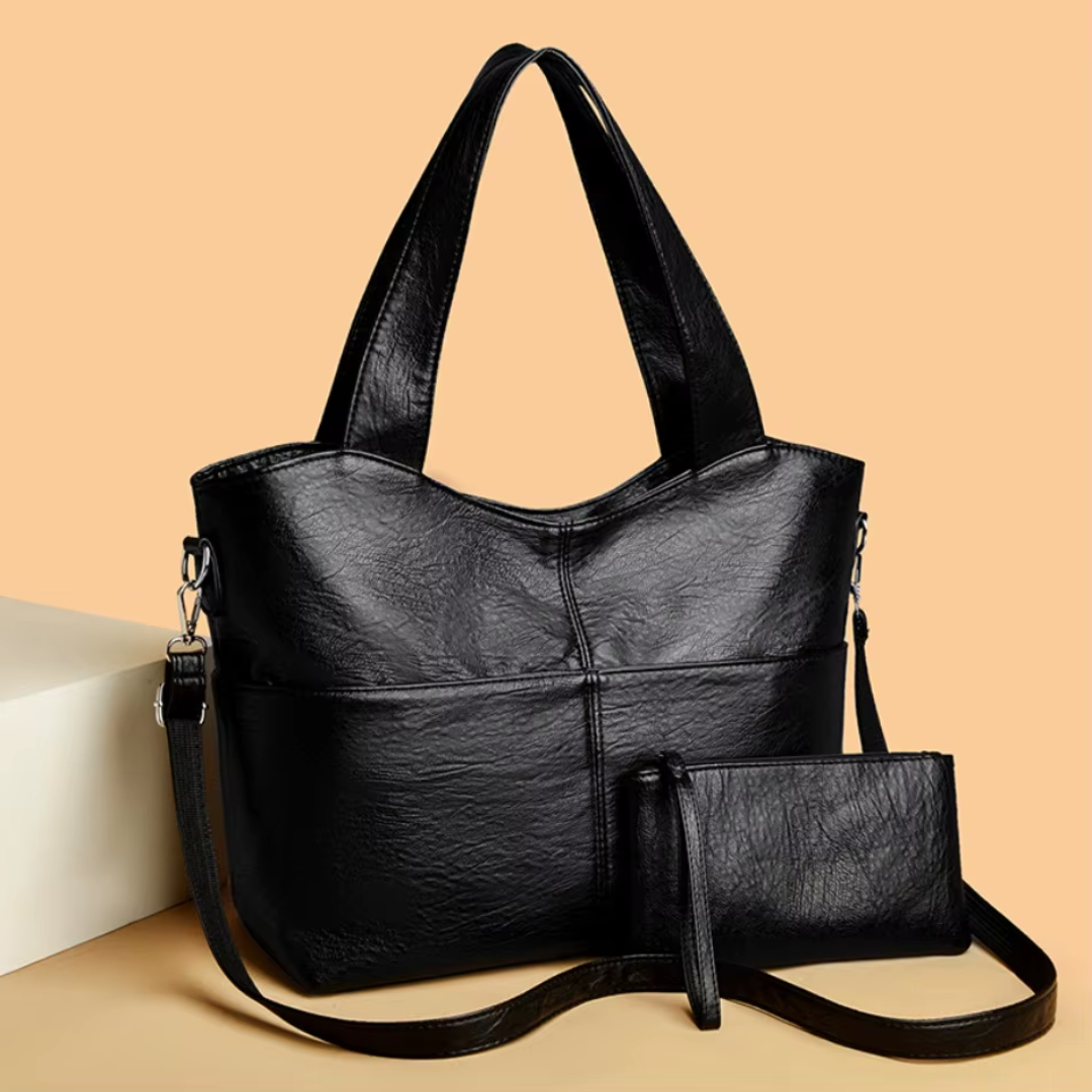 Gabbie – Sac à Main Structuré Élégant à Bandoulière Double