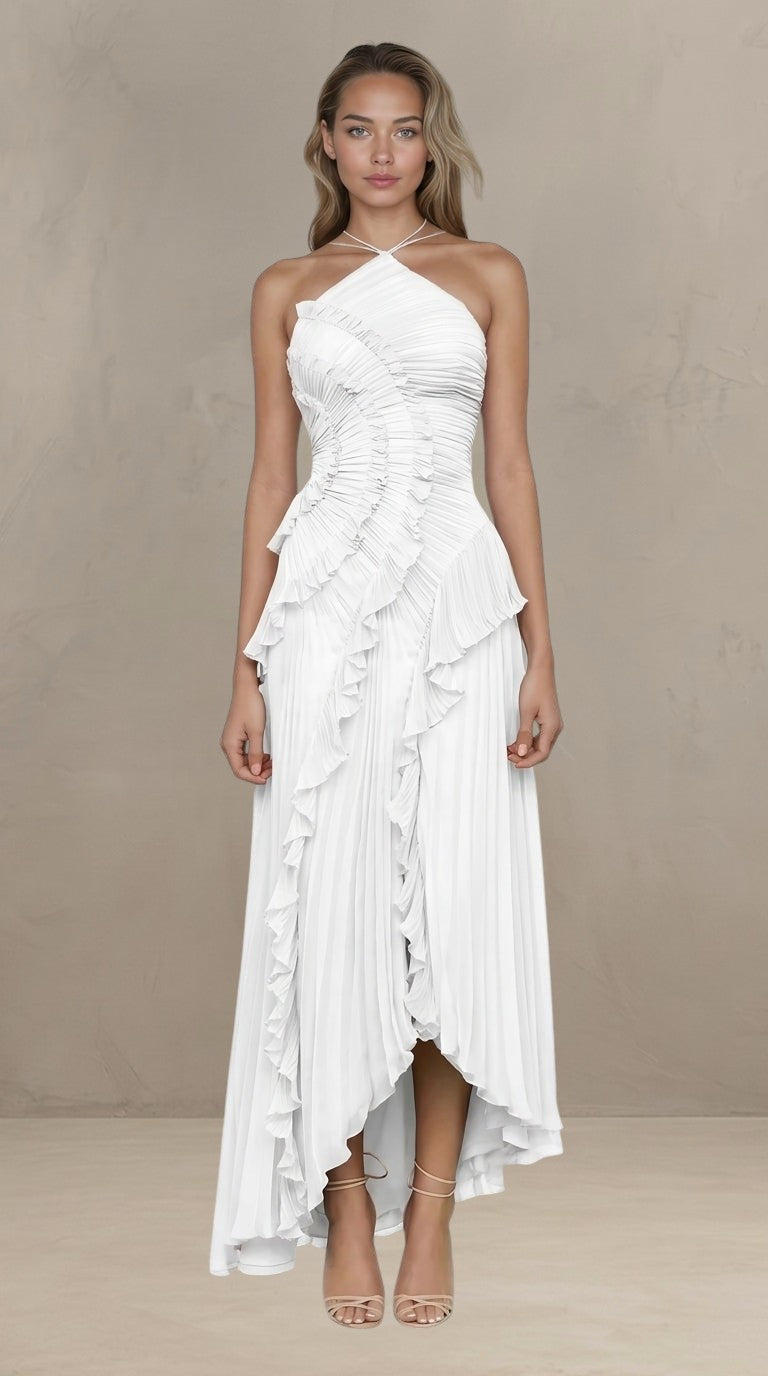 ISADORA | ROBE MAXI ÉLÉGANTE ASYMÉTRIQUE