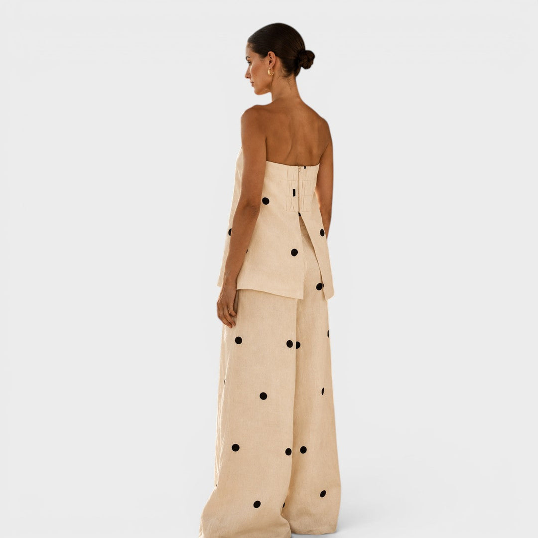 Apolline | Ensemble à pois élégant