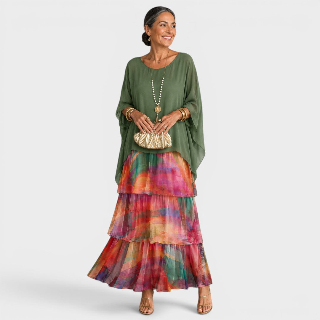 Lara | Robe longue fluide élégante