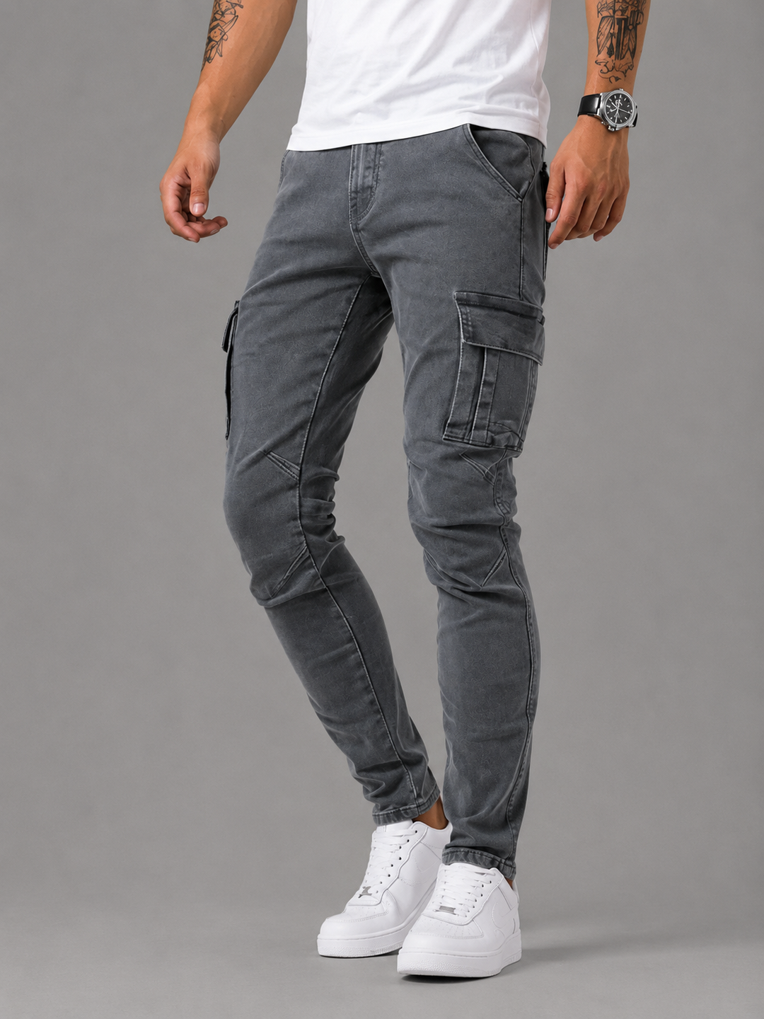 Mode Lumiére™  | Jean cargo moderne pour homme