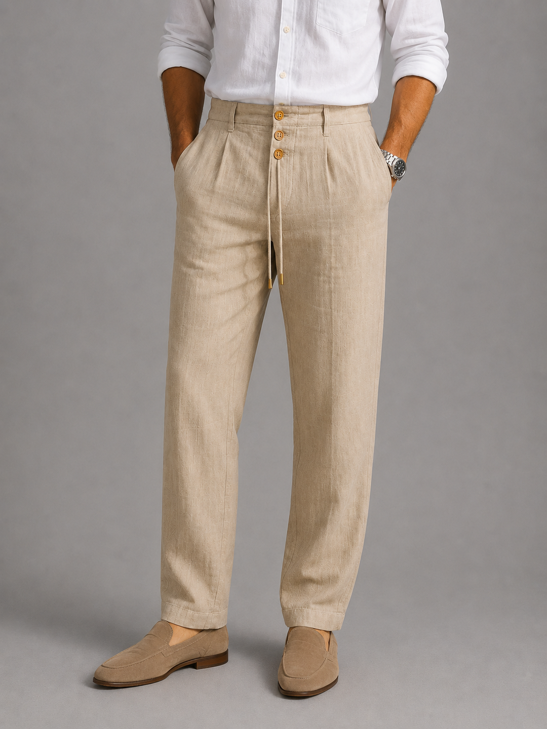 Mode Lumiére™  | Pantalon en lin élégant pour l’été