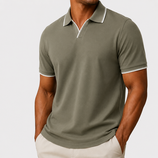 Mode Lumiére™  | Polo élégant à manches courtes pour homme