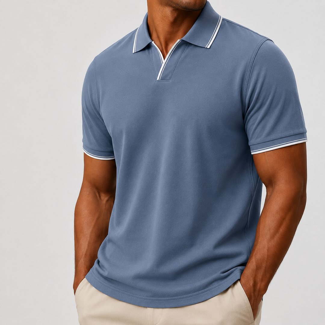 Mode Lumiére™  | Polo élégant à manches courtes pour homme