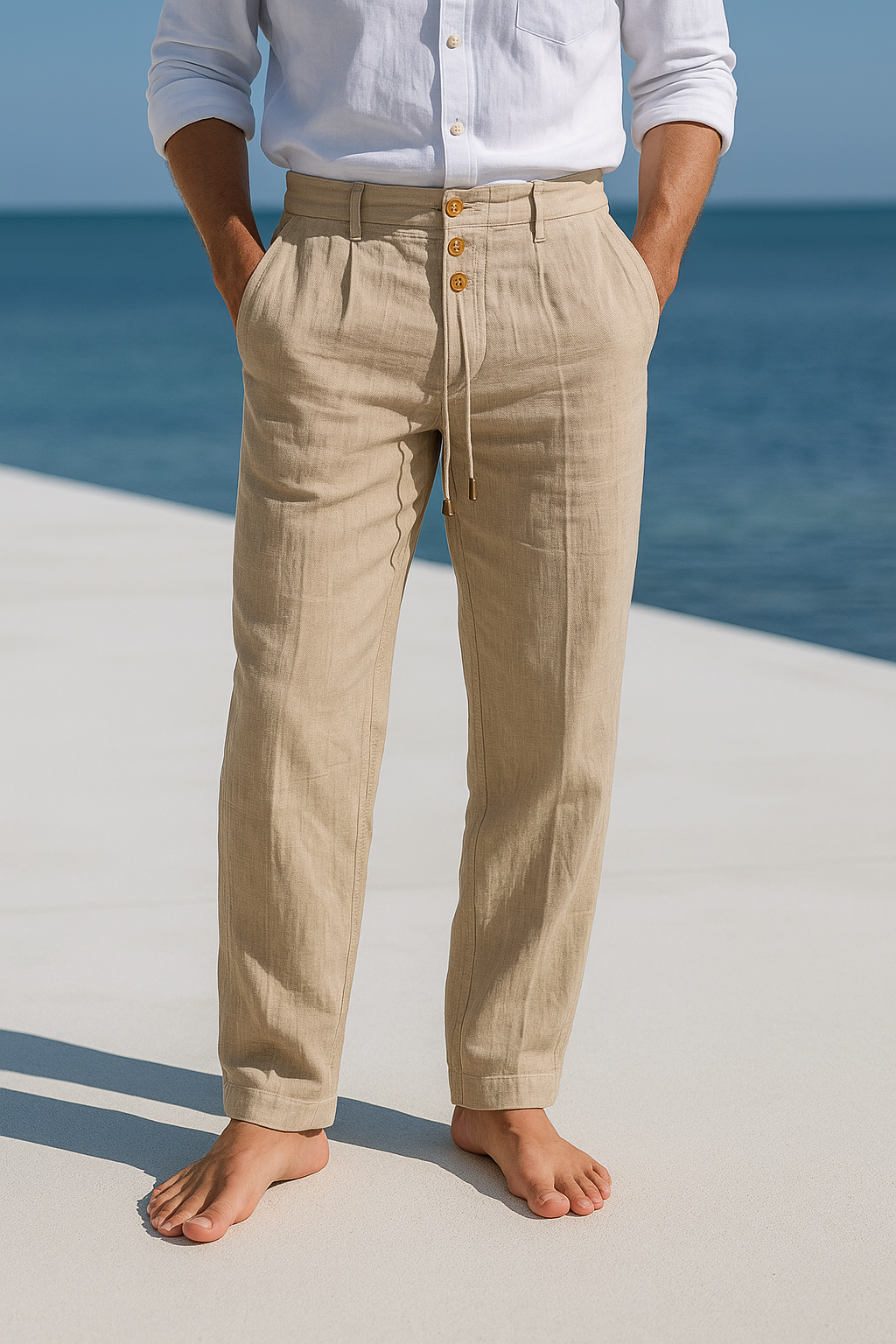 Mode Lumiére™  | Pantalon en lin élégant pour l’été