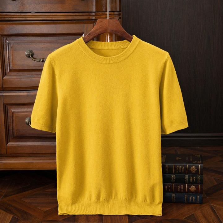 LAURENT MONACO | T-SHIRT EN MAILLE REFINÉ POUR HOMMES