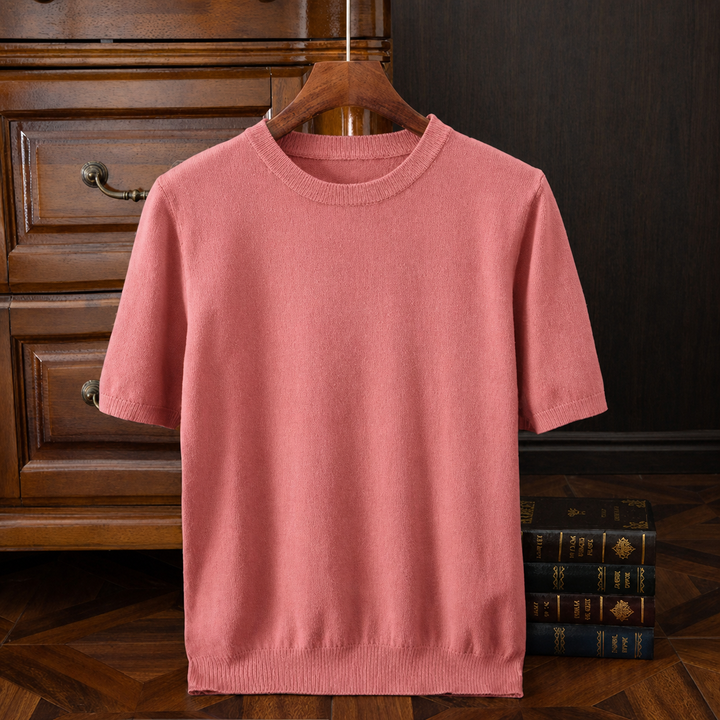 LAURENT MONACO | T-SHIRT EN MAILLE REFINÉ POUR HOMMES