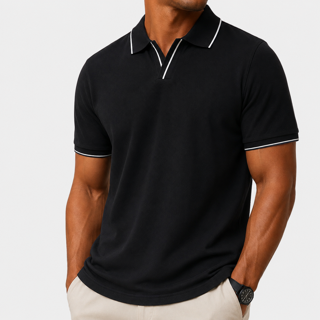 Mode Lumiére™  | Polo élégant à manches courtes pour homme