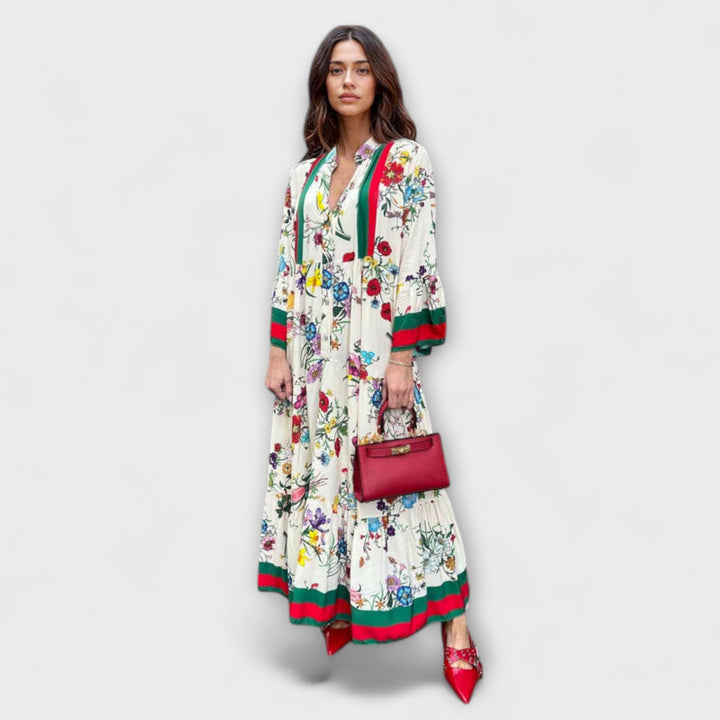 Oriana - Robe maxi à motif floral